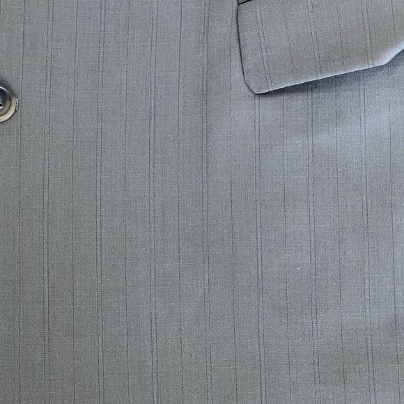 John Clarenton Sports Blazer Jacket Men's 44R Gray 2 Button Single Breast Suit - Picture 9 of 14